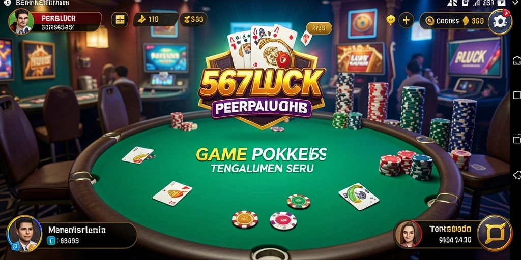Screenshot gameplay 567LUCK menampilkan aksi poker seru dan mendebarkan.