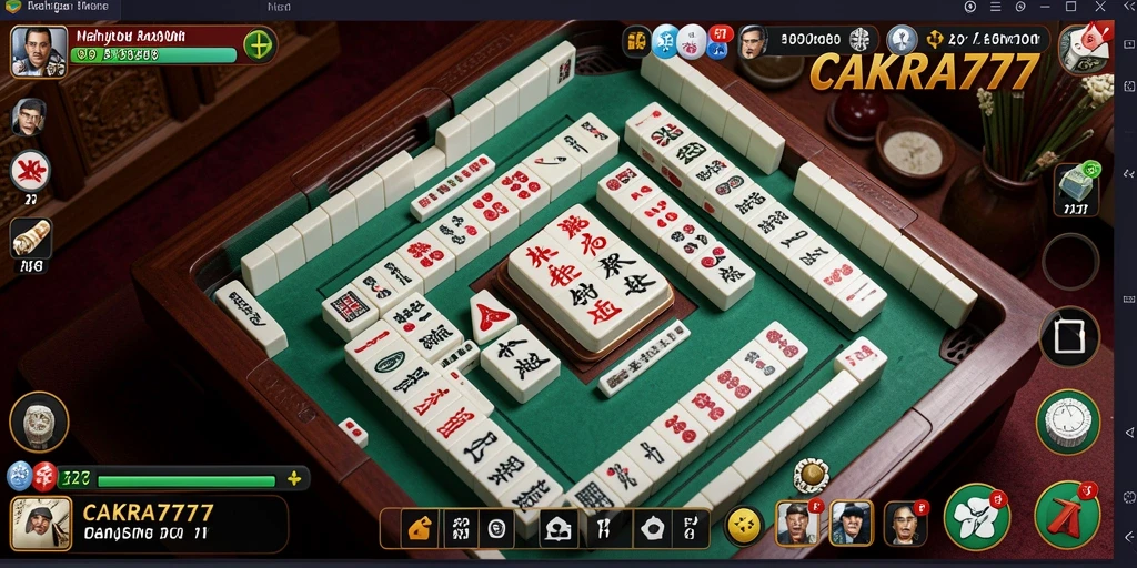 Tampilan menawan gameplay Mahjong di CAKRA777.