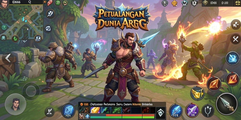 Gameplay seru dengan pertarungan dan petualangan dalam ID66.