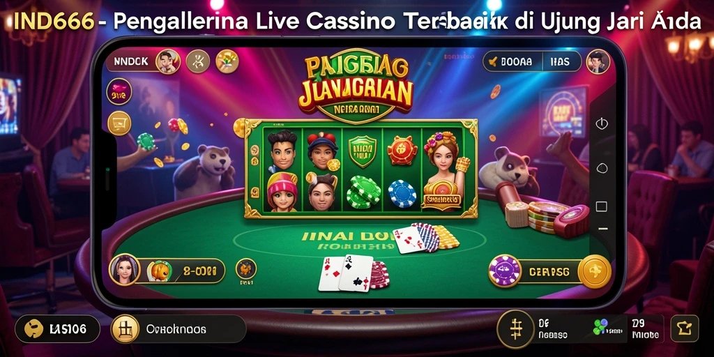 Tampilan gameplay Live Casino yang mendebarkan di IND666.