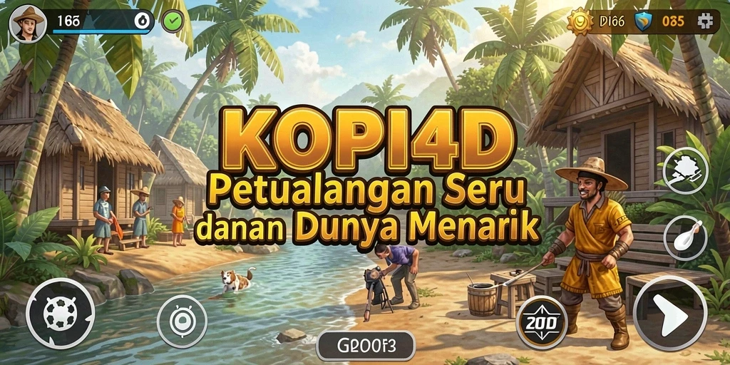 Tampilan gameplay KOPI4D menunjukkan petualangan seru yang menantang.