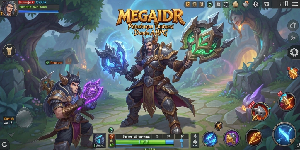 Tampilan gameplay MEGAIDR yang seru dan interaktif di dunia ARPG.