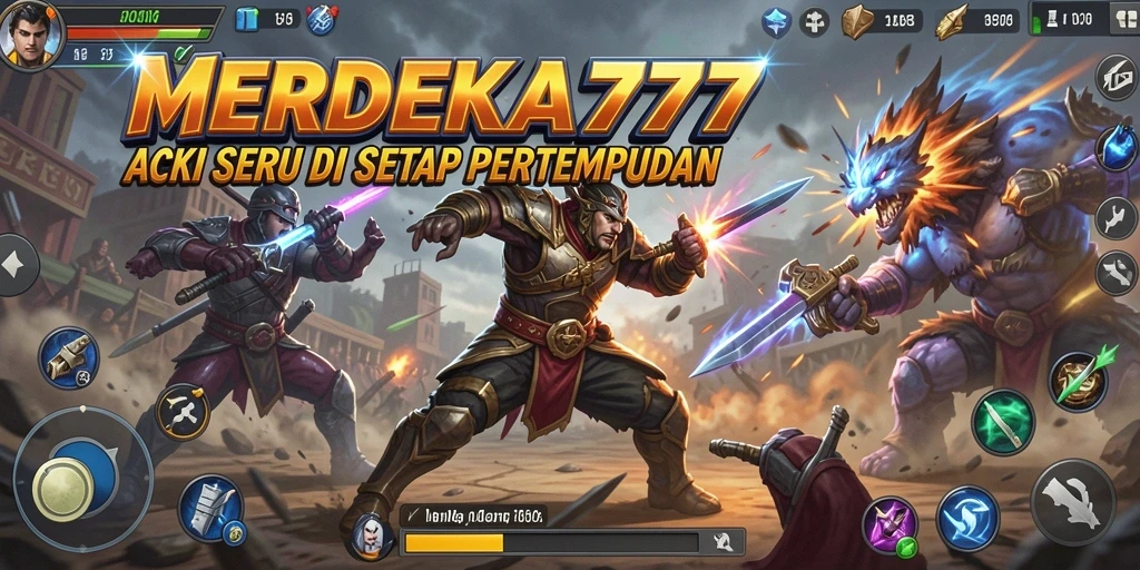 Gameplay mendebarkan dalam MERDEKA777 dengan aksi intens.