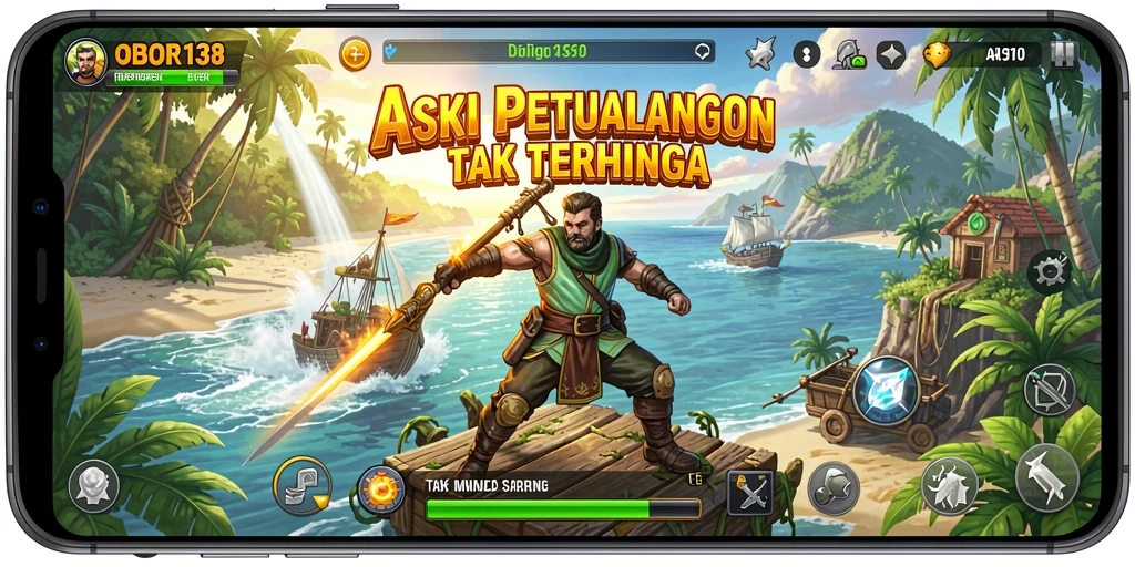 Screenshot menunjukkan gameplay aksi mendebarkan OBOR138 yang penuh tantangan.