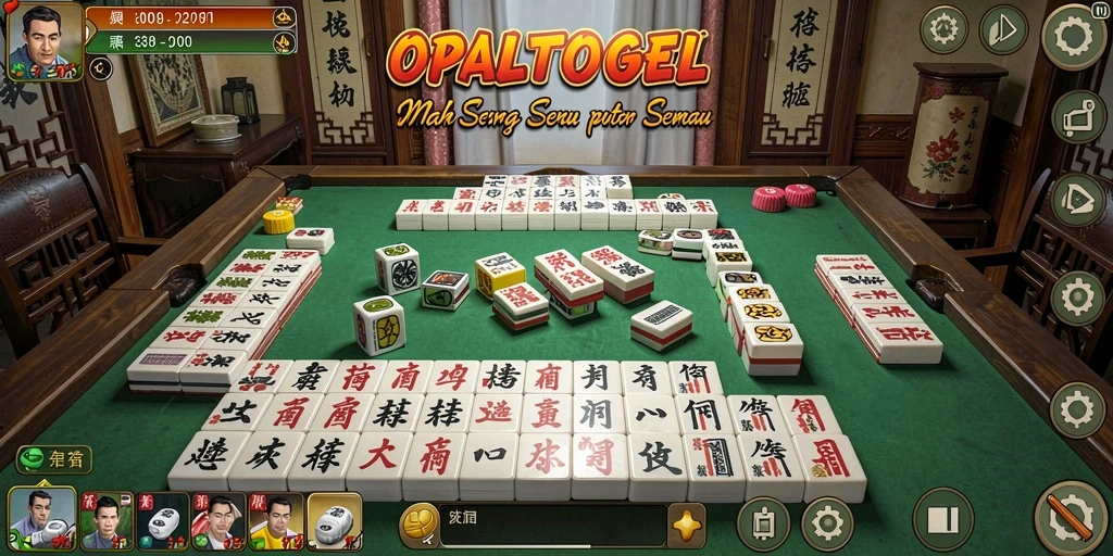 Screenshot gameplay OPALTOGEL menunjukkan tantangan Mahjong yang menarik.