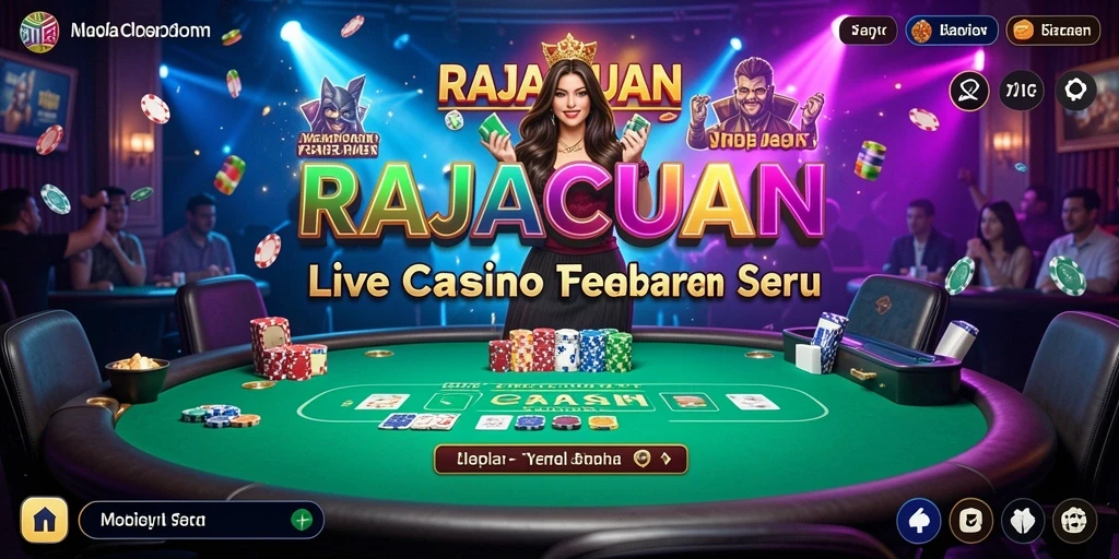 Tampilan gameplay Live Casino yang mengasyikkan dan interaktif.