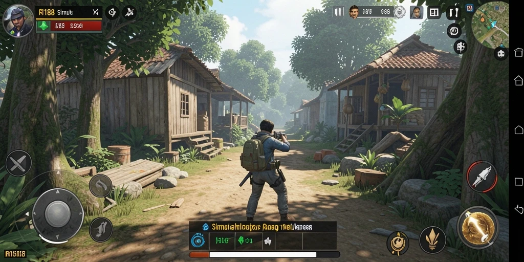 Screenshot utama RI188 menampilkan gameplay simulasi yang interaktif dan menarik.