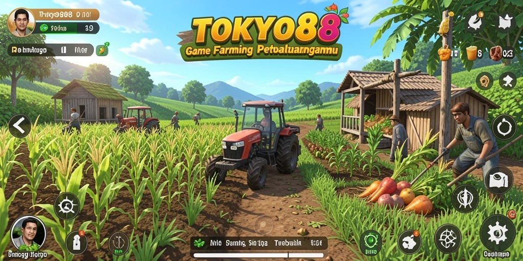 Screenshot TOKYO88 menampilkan keseruan gameplay Farming yang menarik.